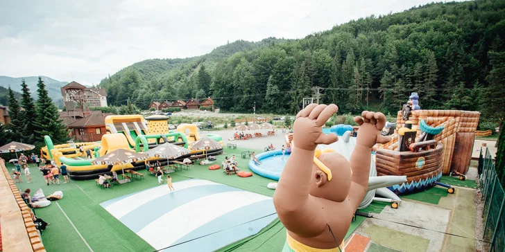 Aktívna rodinná dovolenka v nových apartmánoch Humno vo Valči s množstvom atrakcií v novom, úžasnom detskom parku YETI LAND