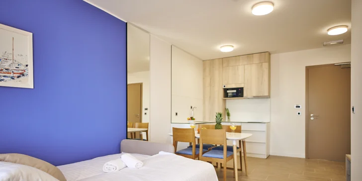 Letná dovolenka v Chorvátsku: nový aparthotel s vonkajším bazénom a raňajkami