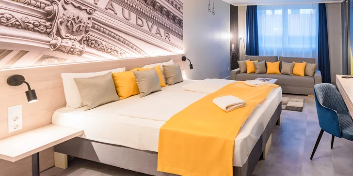 Výnimočný pobyt v centre Budapešti: moderný hotel a bufetové raňajky