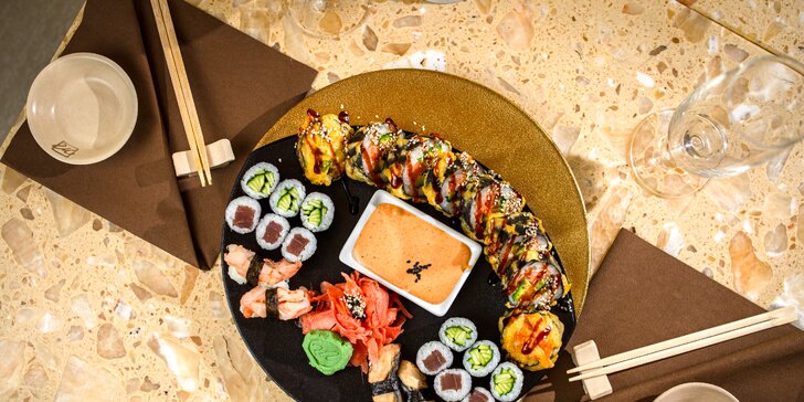 Letný sushi set pre 2 osoby v 4* hotelovej reštaurácii: Futomaki, maki a nigiri
