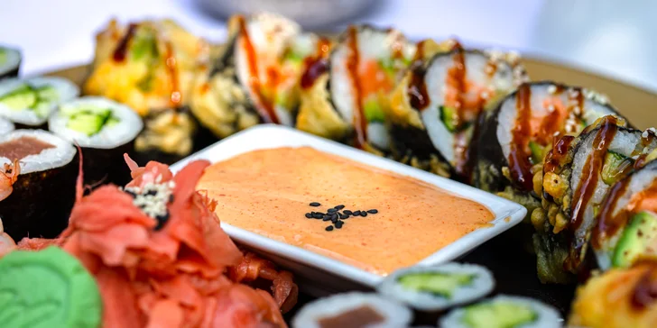 Letný sushi set pre 2 osoby v 4* hotelovej reštaurácii: Futomaki, maki a nigiri