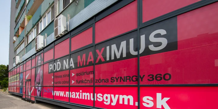 Cvičte celý mesiac bez obmedzení: Permanentka do Fitness & Gym MAXIMUS