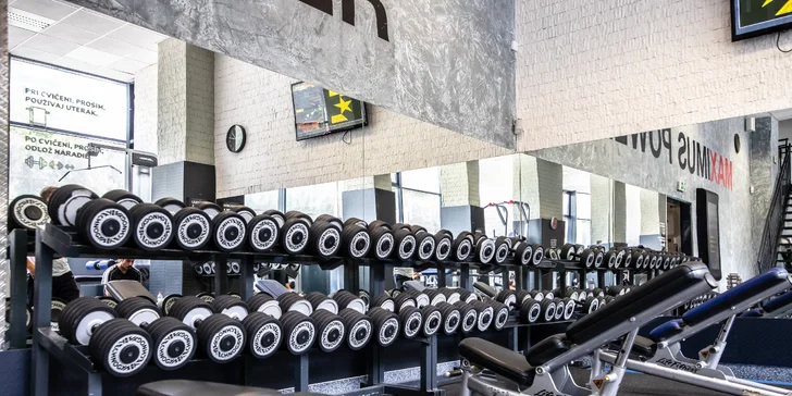 Cvičte celý mesiac bez obmedzení: Permanentka do Fitness & Gym MAXIMUS