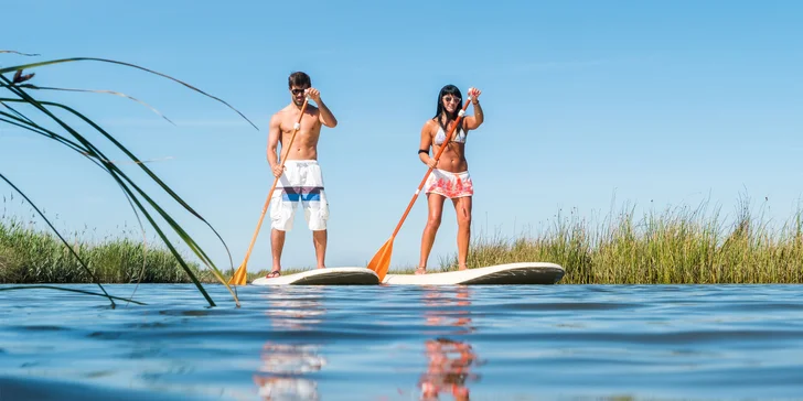 Požičanie paddleboardu na 1 deň alebo celý víkend bez obmedzenia na konkrétnu vodnú plochu