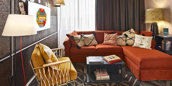 Štýlový hotel v Prahe: luxusné izby, veľká terasa, raňajky alebo polpenzia