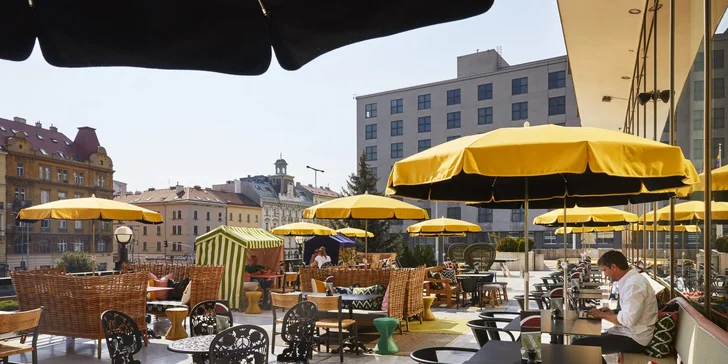 Štýlový hotel v Prahe: luxusné izby, veľká terasa, raňajky alebo polpenzia