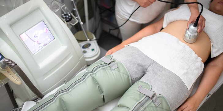 Ultrazvuková kavitácia a prístrojová lymfodrenáž pre dokonalé stehná a brucho