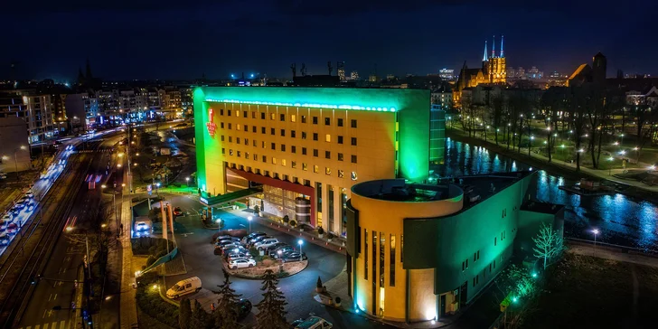 4* pobyt v centre Vroclavu: hotel priamo pri rieke Odra, raňajky a možnosť sauny