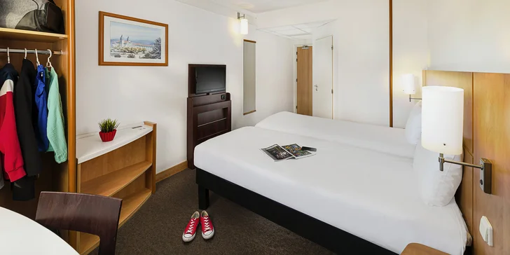Moderný hotel v centre Prahy s raňajkami