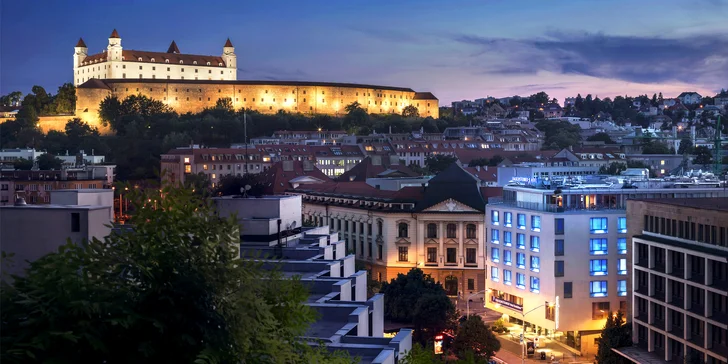 4* pobyt neďaleko historického centra Bratislavy: raňajky, neobmedzený wellness aj fitness