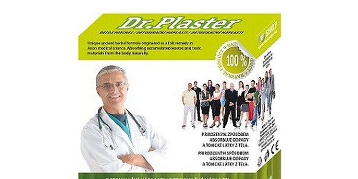 Detoxikačné náplasti Dr. Plaster podporujúce chudnutie 3+1 zadarmo
