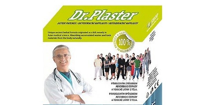 Detoxikačné náplasti Dr. Plaster podporujúce chudnutie 3+1 zadarmo