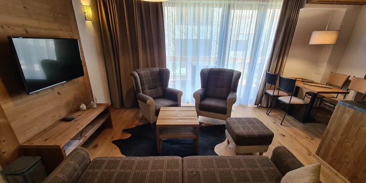 Pobyt v modernom apartmáne neďaleko Jasnej: plne vybavená kuchyňa, výhľad na hory a atrakcie v okolí