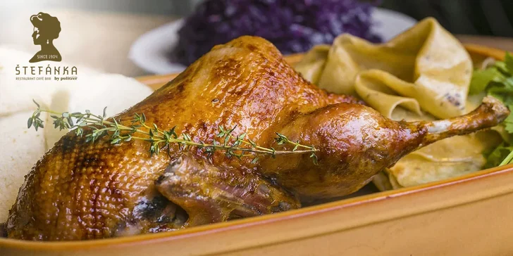 Lahodné kačacie hody pre 2 osoby v Štefánke