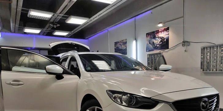 Dezinfekcia ozónom, čistenie interiéru a exteriéru vozidla i tepovanie sedadiel