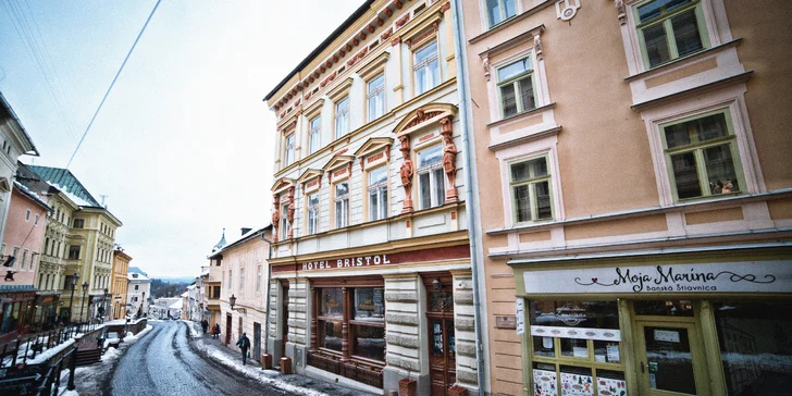 Jarná a letná romantika v historickom hoteli Bristol*** v Banskej Štiavnici