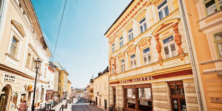 Romantika v historickom hoteli Bristol*** v centre Banskej Štiavnice
