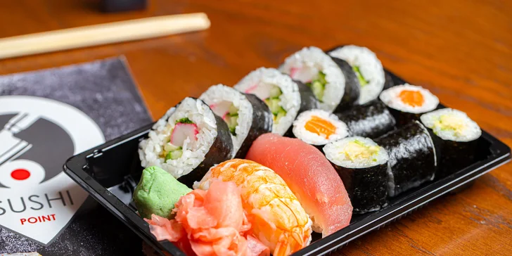 Lahodné sushi sety pre 1 alebo 2 osoby – maki, futomaki, nigiri a uramaki