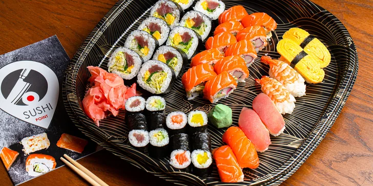 Lahodné sushi sety pre 1 alebo 2 osoby – maki, futomaki, nigiri a uramaki