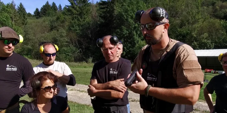 Jedinečný strelecký zážitok s lekciou sebaobrany podľa systému KRAV MAGA - vhodné aj pre ženy