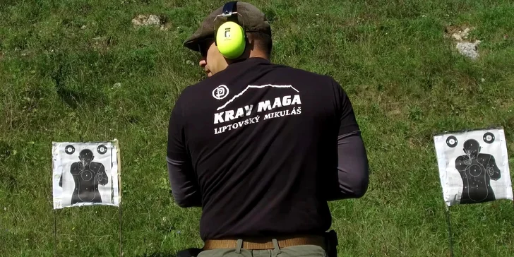 Jedinečný strelecký zážitok s lekciou sebaobrany podľa systému KRAV MAGA - vhodné aj pre ženy