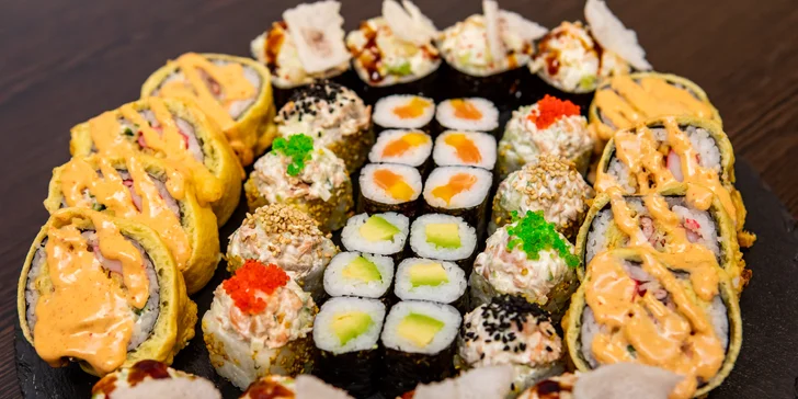 SUSHI BONSAI: Exkluzívny sushi set pre 2-3 osoby, až 36 kúskov (1120 g)!
