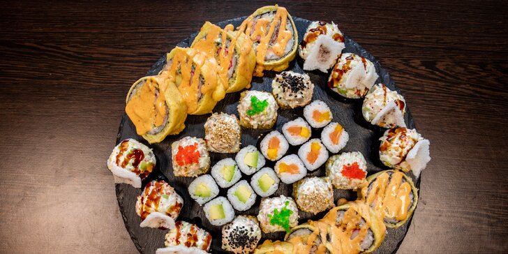 SUSHI BONSAI: Exkluzívny sushi set pre 2-3 osoby, až 36 kúskov (1120 g)!