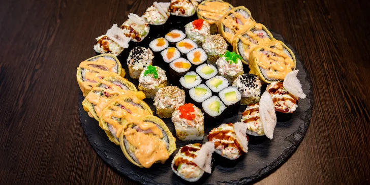 SUSHI BONSAI: Exkluzívny sushi set pre 2-3 osoby, až 36 kúskov (1120 g)!