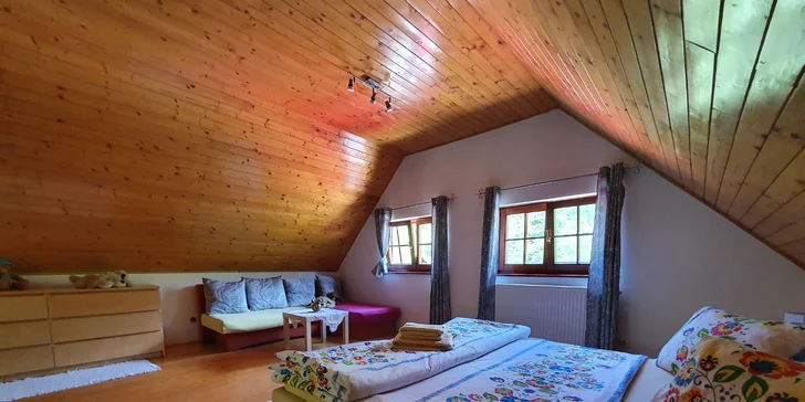Pobyt v Zázrivskom dvore s polpenziou, privátnym mini wellness a výhľadom na Rozsutec