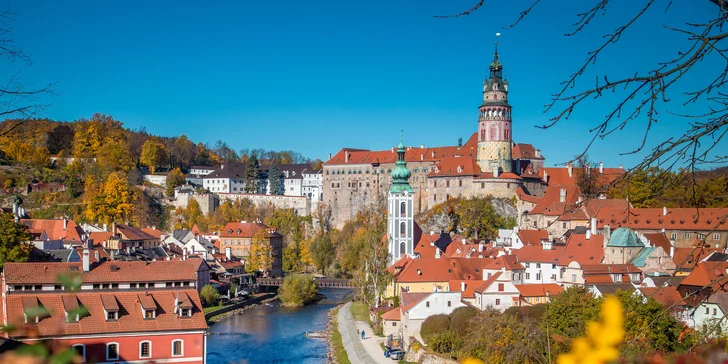 Čarovná dovolenka v Českom Krumlove: hotel 10 minút od historického centra, raňajky i fľaša vína