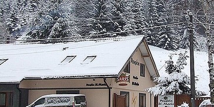 69 eur za trojdňový pobyt pre dve osoby v penzióne St. Mária v Starých Horách pri Banskej Bystrici! Fantasticý oddych, lyžovačka a welness so zľavou 55 %!