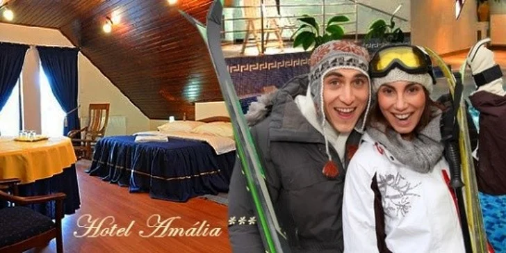 116 eur za 3-dňový pobyt pre DVOCH v hoteli AMÁLIA***+. Luxusné ubytovanie, fantastické WELLNESS centrum a výborná LYŽOVAČKA vo VYSOKÝCH TATRÁCH so zľavou 50%.