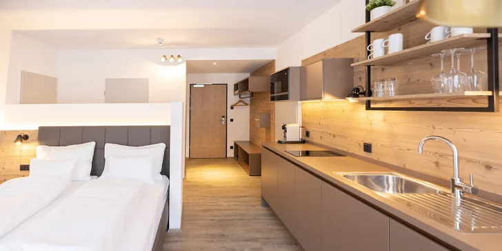 Zimná dovolenka v Rakúsku: moderné apartmány s kuchyňou až pre 8 osôb a wellness
