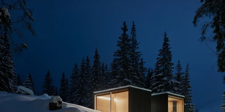 Strávte vianočné prázdniny, Silvester či novoročné dni v chatkách Björnson Tree Houses*** - polpenzia, wellness a bohatý program pre deti aj dospelých