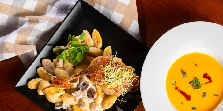 Menu pre gurmánov: kačacie stehno na opekaných šúľancoch a hokkaido polievka