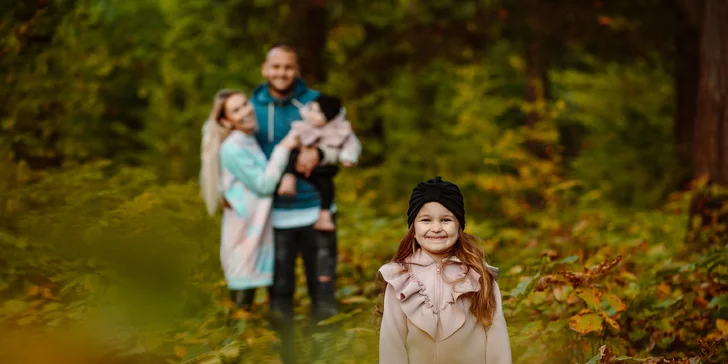 Profesionálne rodinné fotografovanie v exteriéri vrátane 20 ks tlačených foto