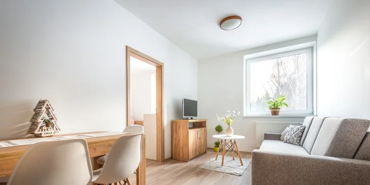 Dovolenka v Jánskej doline v apartmánovom rezorte Štiavnica so špičkovým wellness so saunami a bazénom + 2 deti v cene voucheru