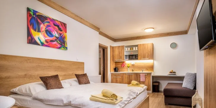 Dovolenka v Jánskej doline v apartmánovom rezorte Štiavnica so špičkovým wellness so saunami a bazénom + 2 deti v cene voucheru