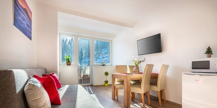 Dovolenka v Jánskej doline v apartmánovom rezorte Štiavnica so špičkovým wellness so saunami a bazénom + 2 deti v cene voucheru