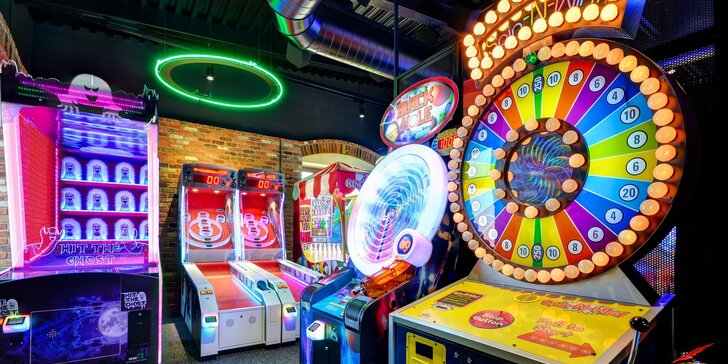 Zvýhodnené kredity na zábavu pre celú rodinu v najmodernejšom centre s hracími videohrami a automatmi na Liptove ako z amerického filmu