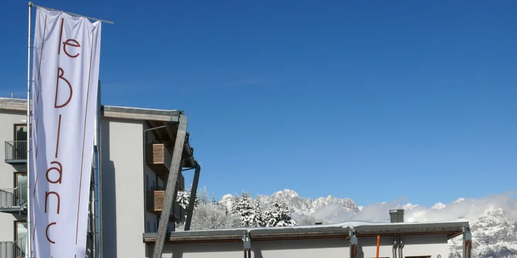 Lyžovačka v talianskych Alpách: 4* hotel s polpenziou a voľným vstupom do wellness