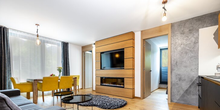 Krásne a moderne zariadené apartmány pre 2-6 osôb v centre Vysokých Tatier