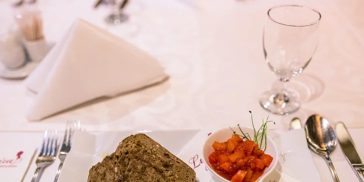 2-hodinový vstup do wellness s 3-chodovým menu
