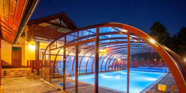 Pobyt neďaleko Bešeňovej s wellness a vyhrievaným bazénom a aktivitami pre deti