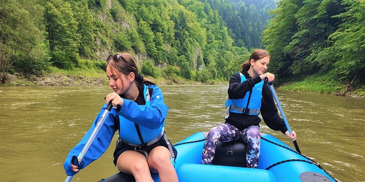 Rodinný splav Dunajca na rafte (9 km alebo 11 km) cez Pieniny s kompletným výstrojom pre 4 až 7 osôb