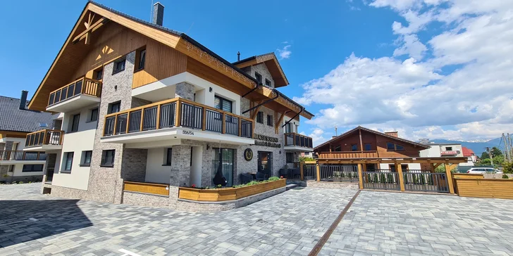 Luxusný pobyt v úplne nových apartmánoch v blízkosti Jasnej: každodenný wellness a platnosť aj na zimnú sezónu