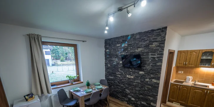 Pobyt v Demänovskej doline v luxusných apartmánoch Vila Vista s privátnou exteriérovou kaďou a infrasaunou