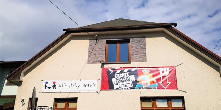 Escape room Kino zóna: zábavná úniková hra pre 3 až 5 hráčov
