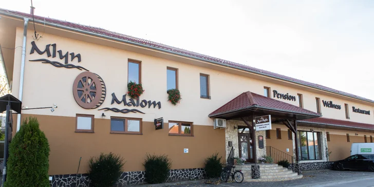 Romantický wellness pobyt pri brehu Dunaja v penzióne Mlyn