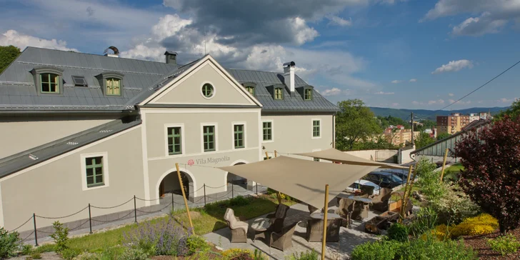 Wellness pobyt v novej luxusne zariadenej Vile Magnolia v širšom centre Banskej Štiavnice s privátnym wellness
